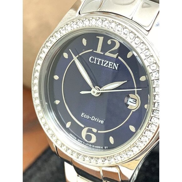 Citizen Womens Watch FE1140-86L Eco Drive Silhouette Blue Dial Silver St… - Picture 1 of 15
